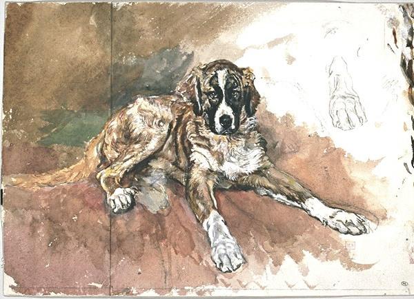 Marco, The Saint Bernard Dog Of The Artist — Jean-louis Ernest Meissonier