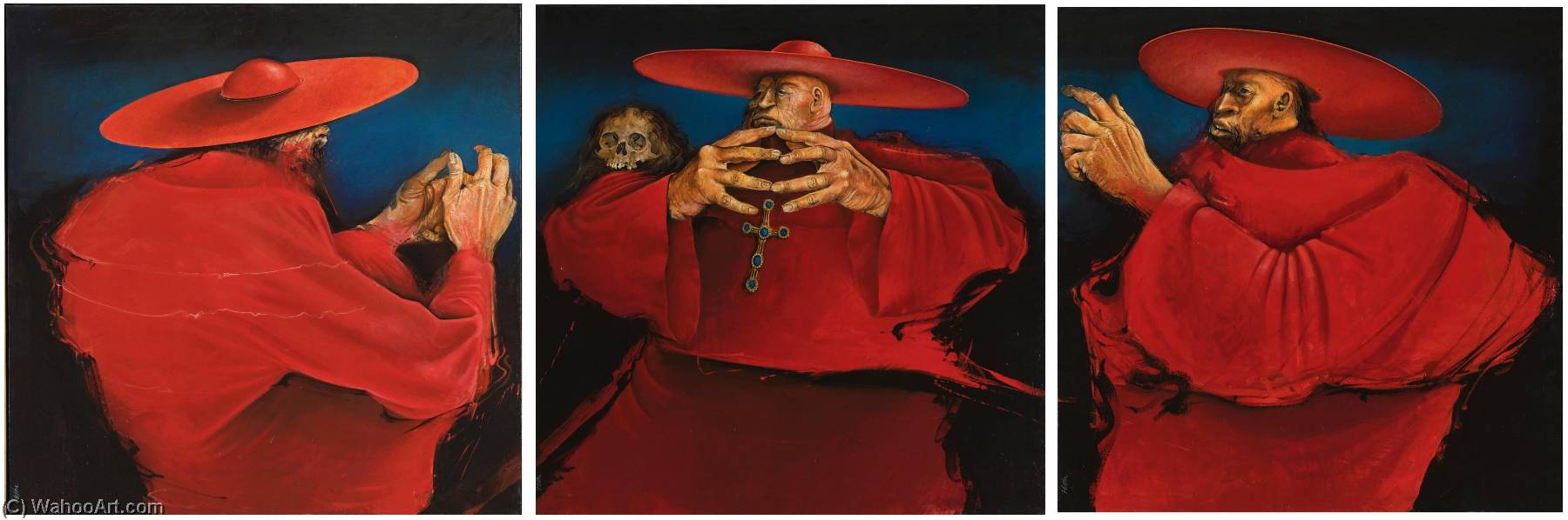 The Cardinals A Group Of Three Works Hung Together — Paul Pletka