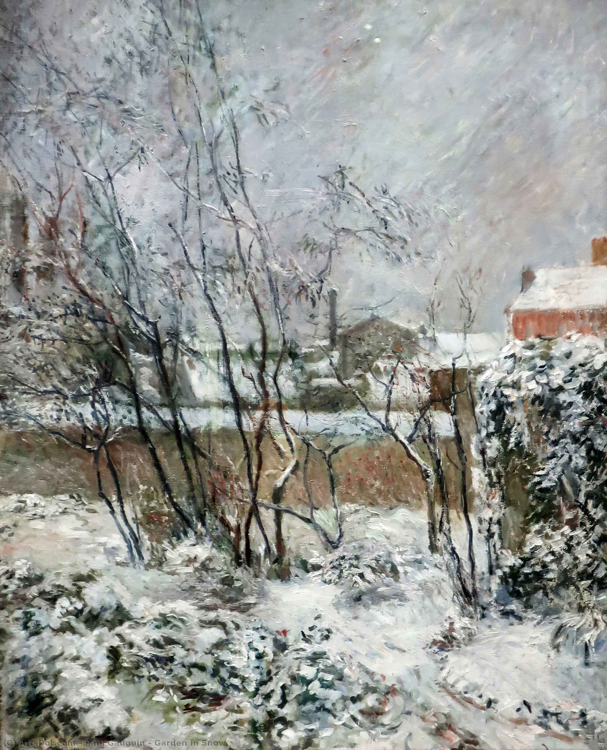 Garten Im Schnee — Eugène Henri Paul Gauguin