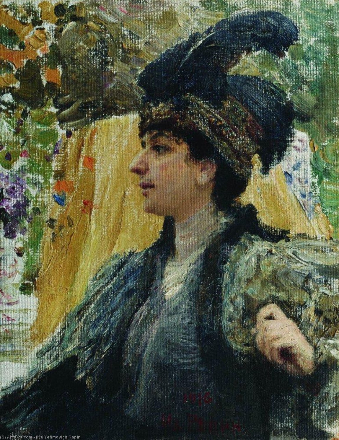 Portrait Of V. V. Verevkina — Ilya Yefimovich Repin