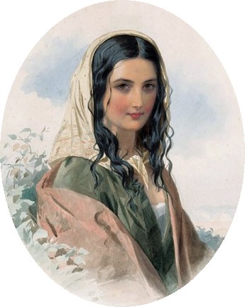 Portrait Of A Gypsy Woman — Octavius Oakley