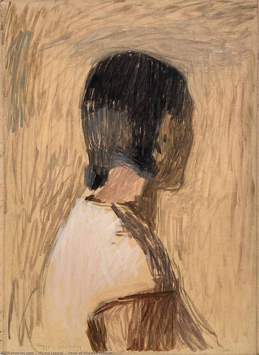 Head Of Mulatto Woman — Myron Lechay