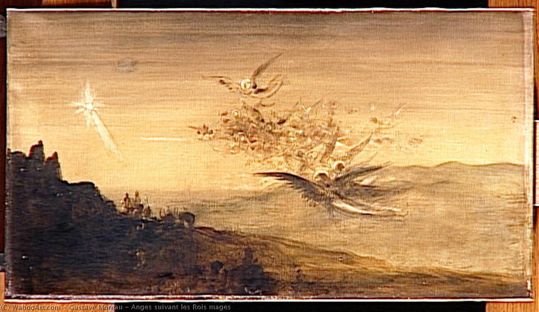 Anges Suivant Les Rois Mages — Gustave Moreau