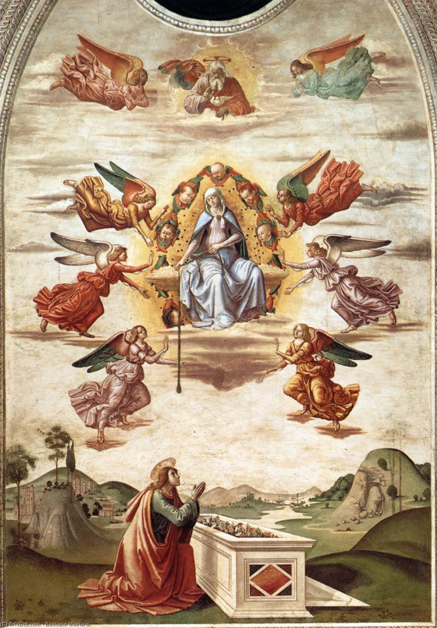 Assumption Of The Virgin With The Gift Of The Girdle — Sebastiano Mainardi