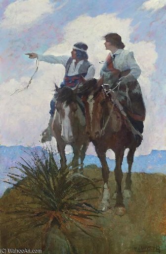 Under Svenson's Charge The Spell Of The Desert Took Hold — N.c. Wyeth