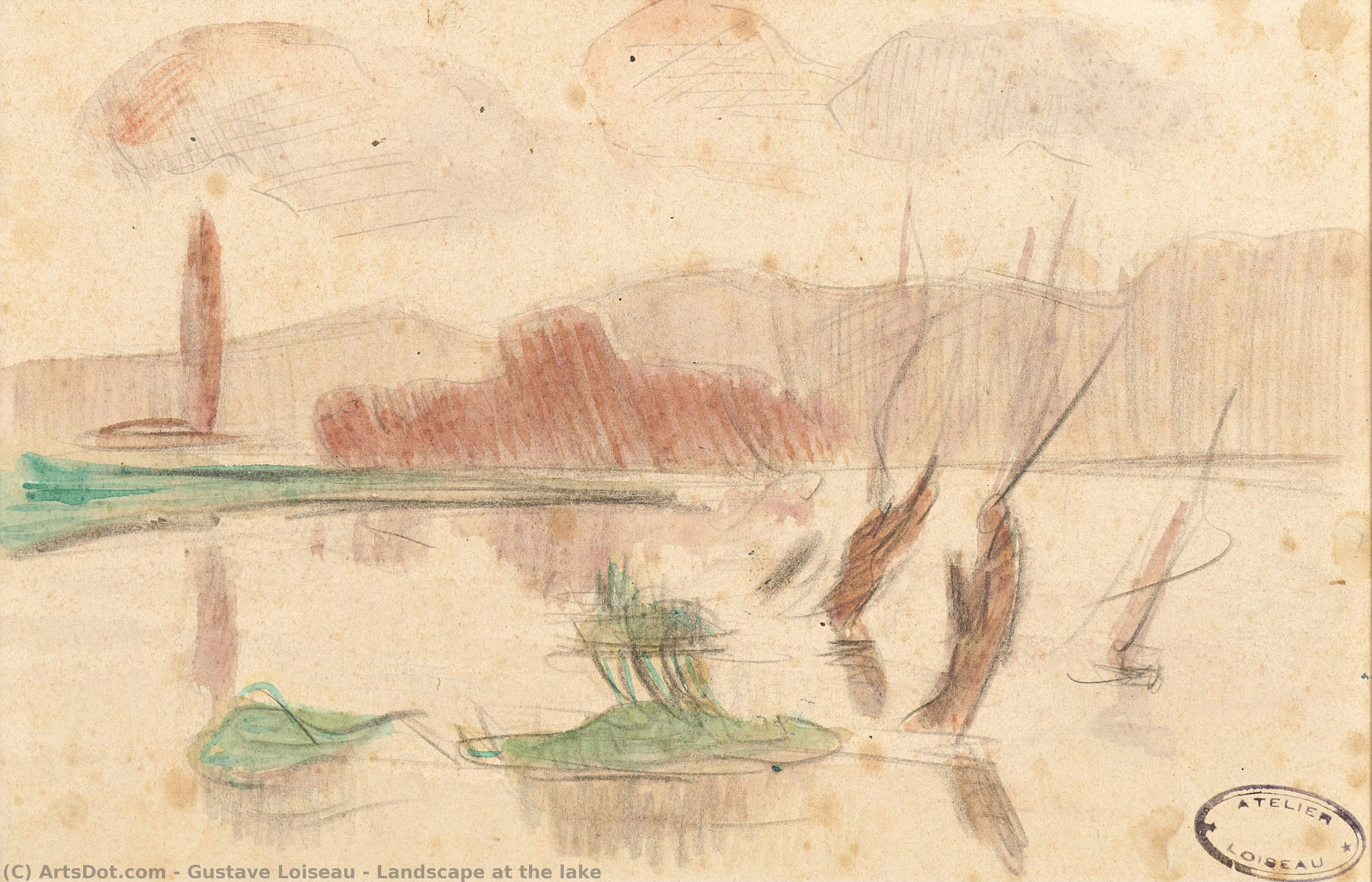 Landscape At The Lake — Густав Лоизоу
