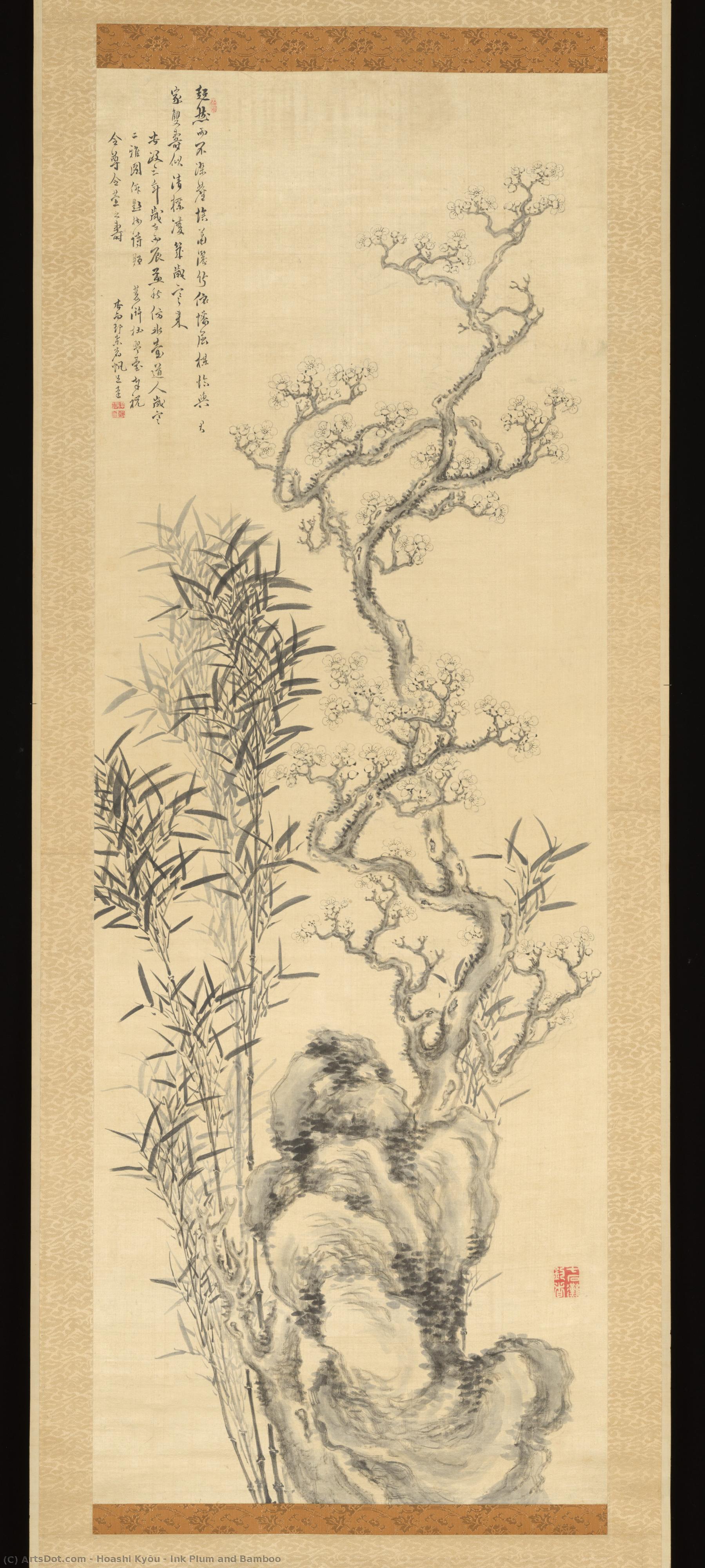 Ink Plum And Bamboo — Hoashi Kyōu