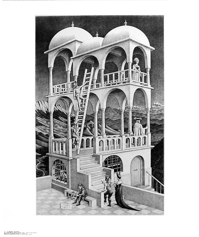 Belvedere, 1958 — Maurits Cornelis Escher