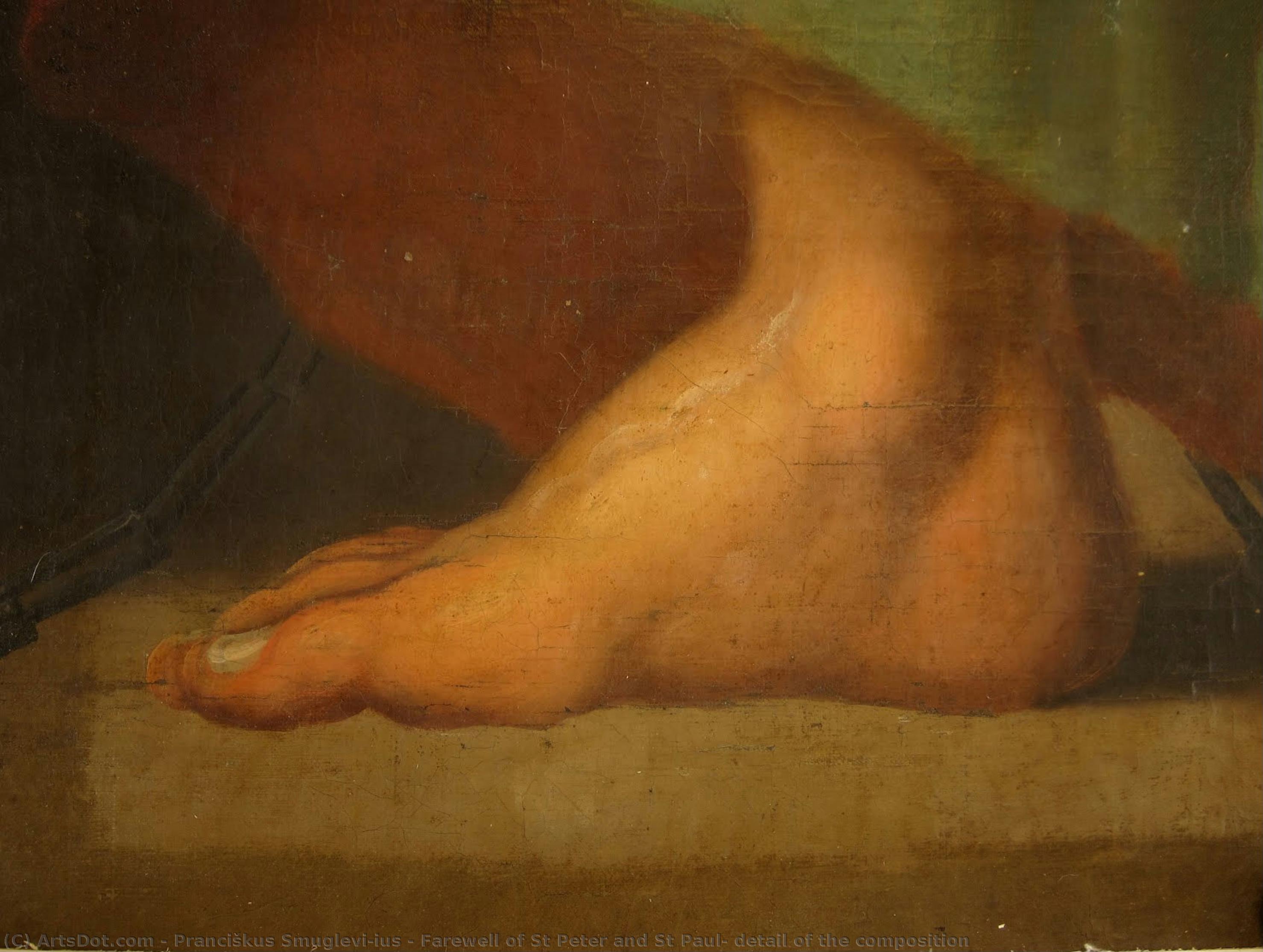 Farewell Of St Peter And St Paul, Detail Of The Composition — Pranciškus Smuglevičius