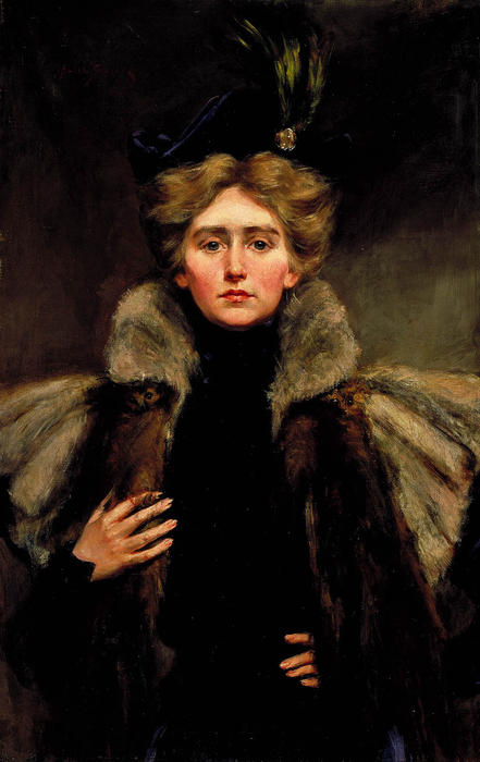 Natalie In Fur Cape — Alice Pike Barney