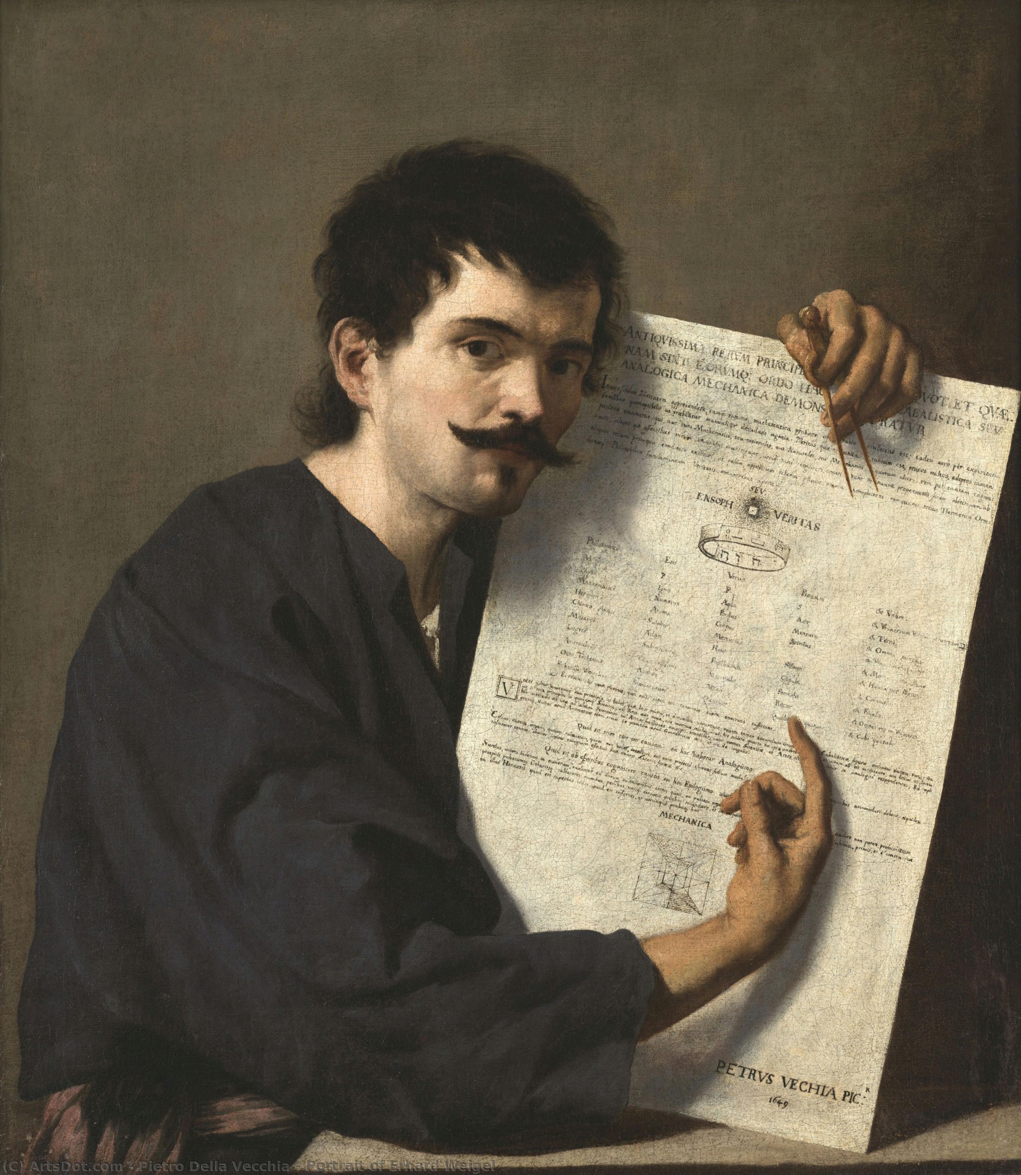 Portrait Of Erhard Weigel — Pietro Della Vecchia
