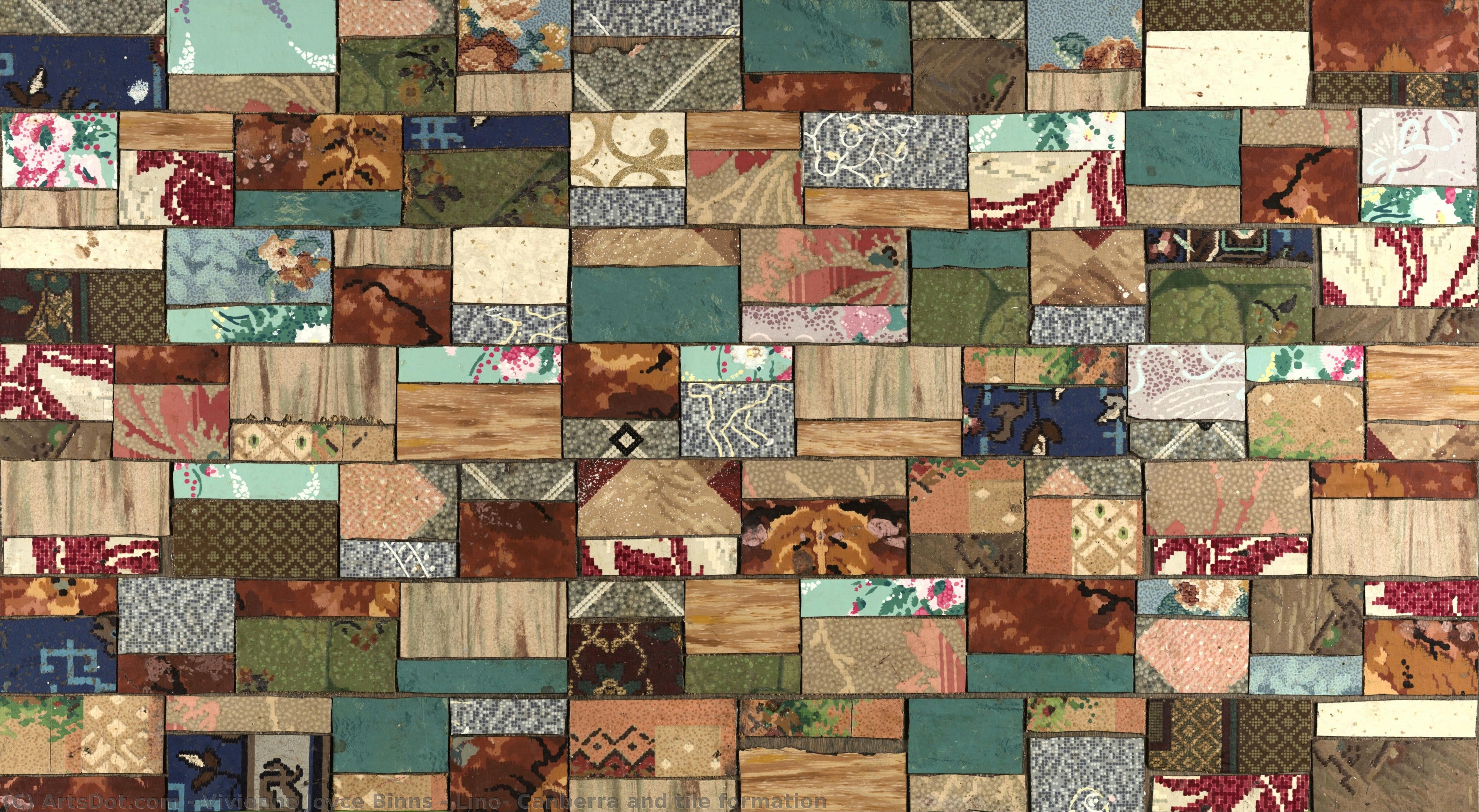 Lino, Canberra And Tile Formation — Vivienne Joyce Binns