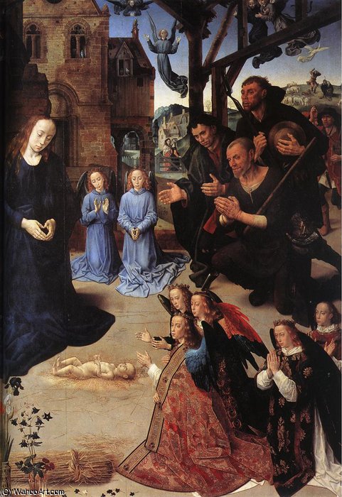 Portinari - The Adoration Of The Shepherds (detail)6 — Hugo Van Der Goes