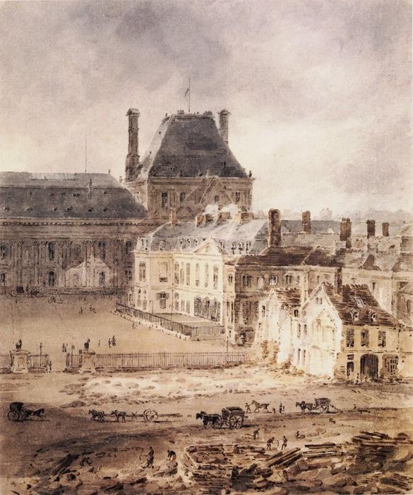 Paris. Part Of The Tuileries And The Louvre — Thomas Girtin