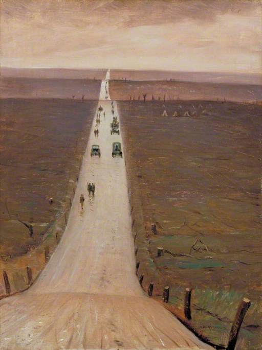 The Road From Arras To Bapaume — Christopher Richard Wynne Nevinson