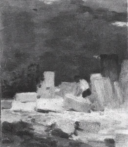 Personnage Dans Une Carrière — Jean Charles Cazin