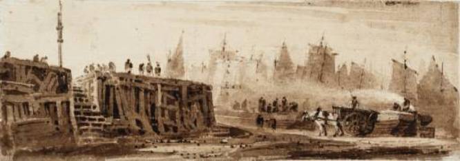 A Harbour — David Cox