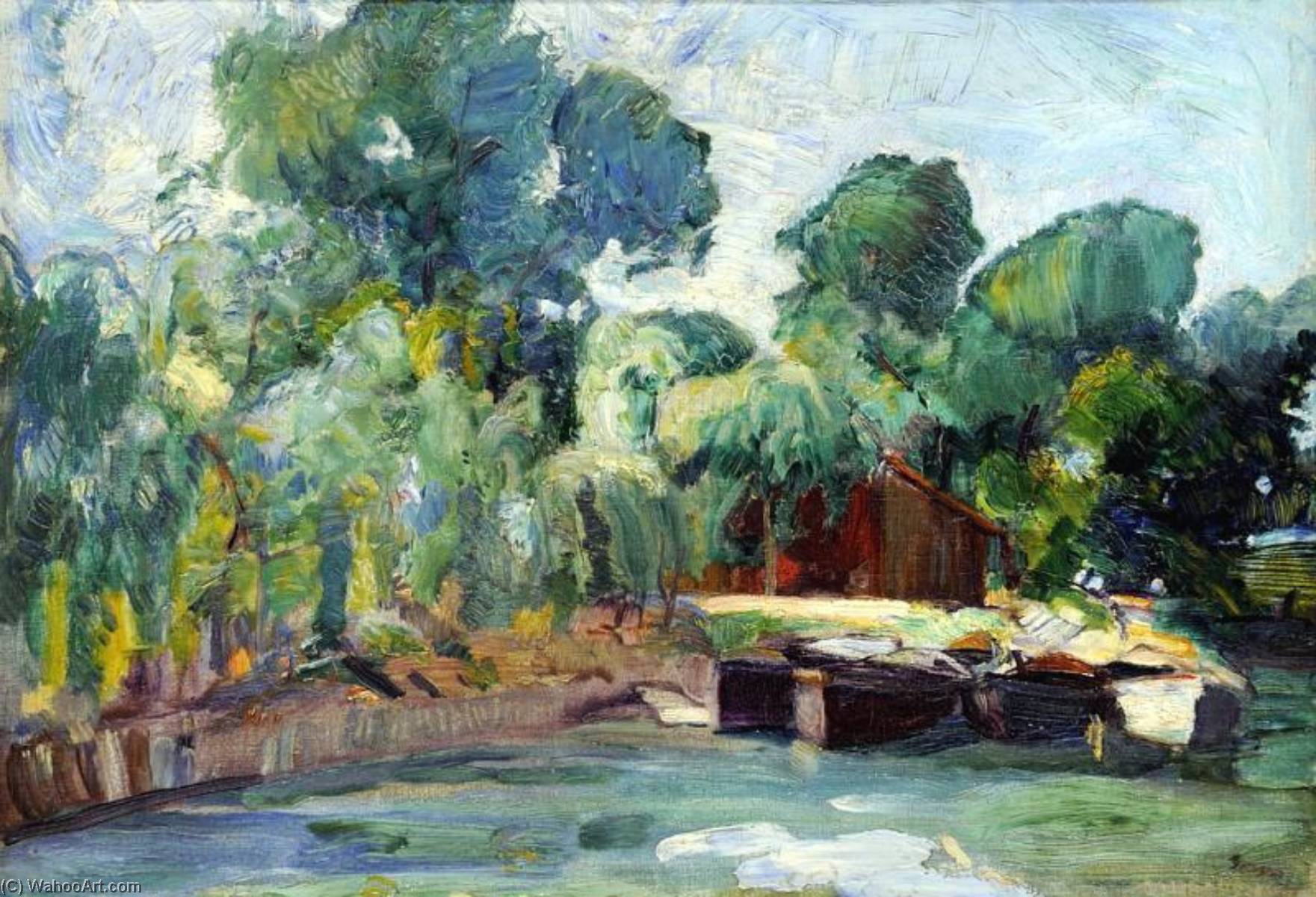 Fishing Boats On The Sió — Arnold Gara