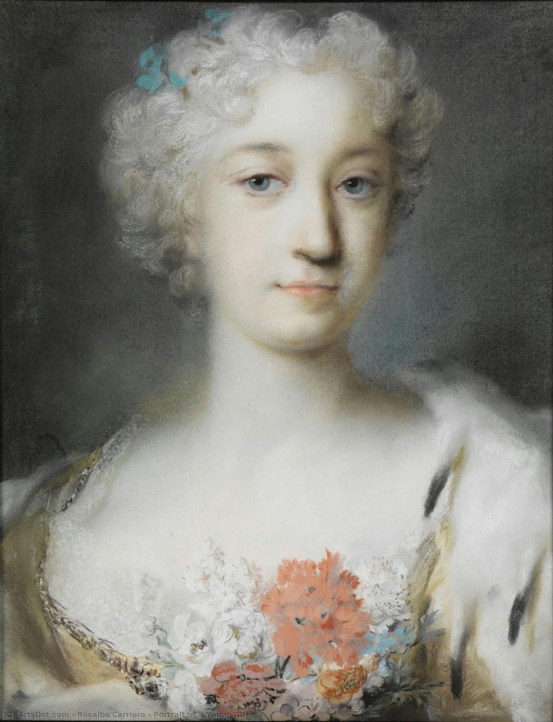 Portrait Of A Young Girl — Rosalba Carriera