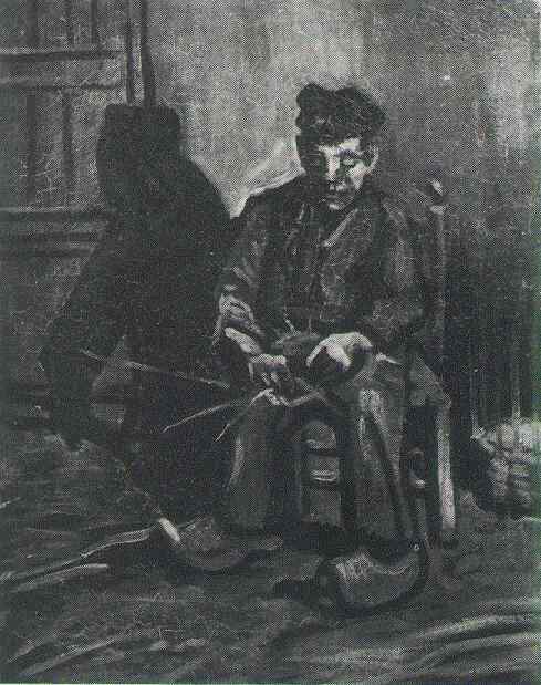 El Campesino Tejiendo Un Cestillo — Vincent Willem Van Gogh
