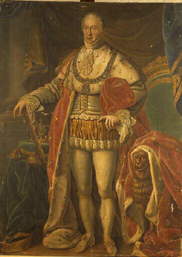 Portrait Du Roi Charles Félix — Moreau Pierre Emmanuel