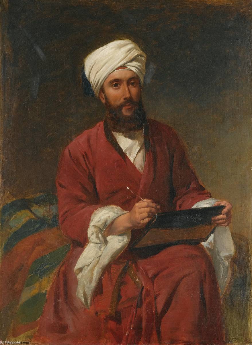 Portrait Of A Gentleman In Oriental Dress — フレデリック・グッドオール