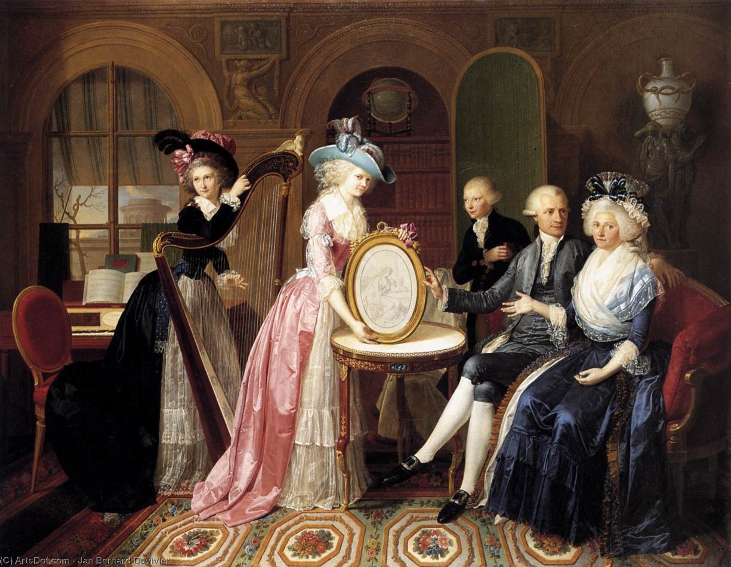 Portrait Of The Villers Family — Jan Bernard Duvivier