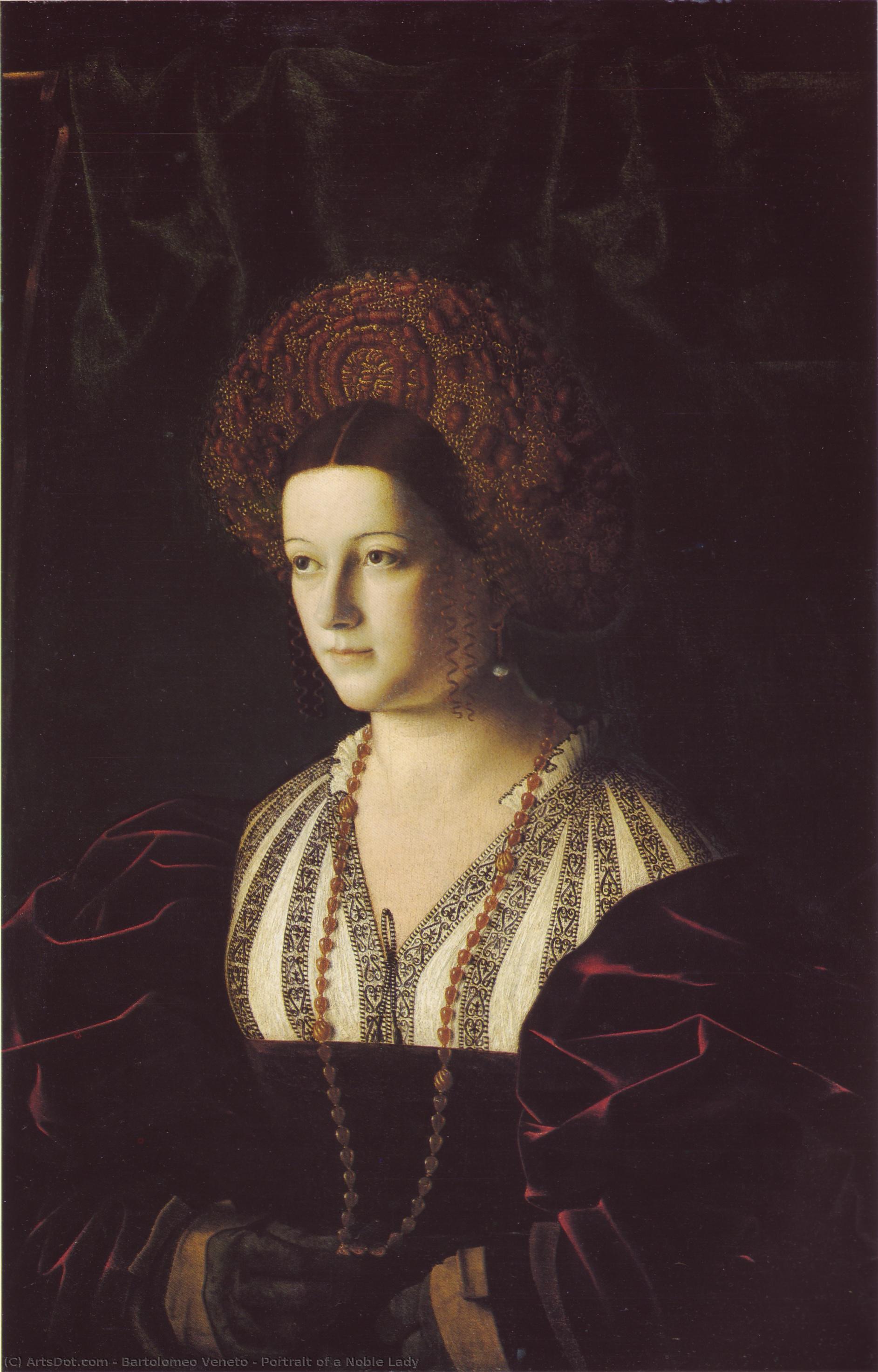 Portrait Of A Noble Lady — Bartolomeo Veneto