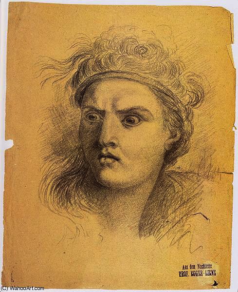 Female Head With Binding To The Hair — Альбин Эггер-лиенц