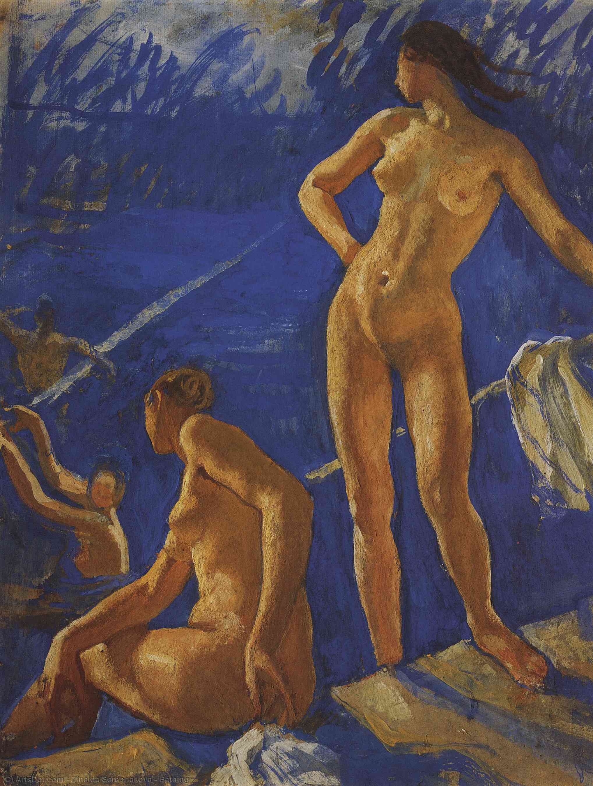 Bathing — Zinaida Serebriakova