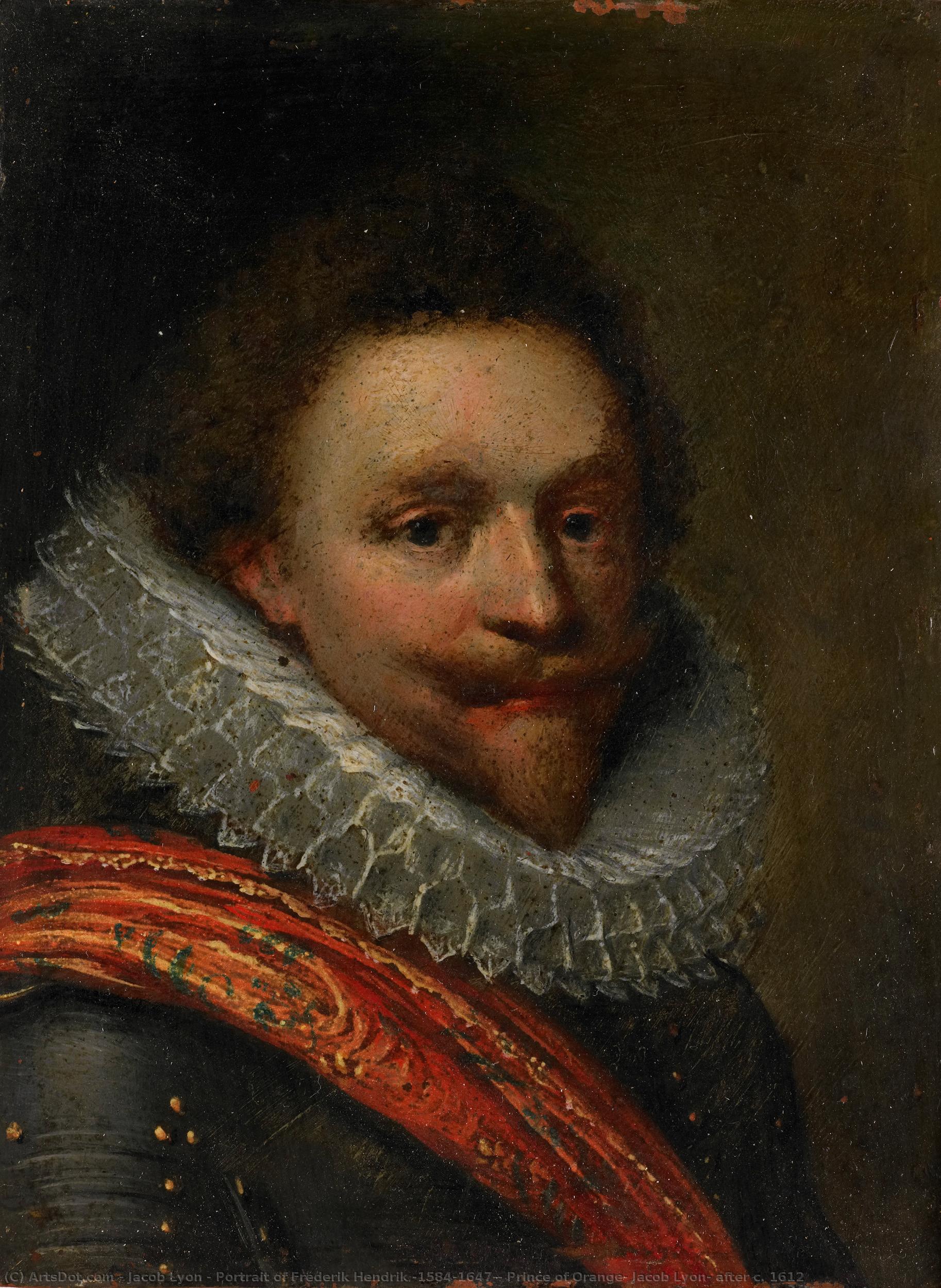 Portrait Of Frederik Hendrik (1584-1647), Prince Of Orange, Jacob Lyon, After C. 1612 — Jakob Lyon
