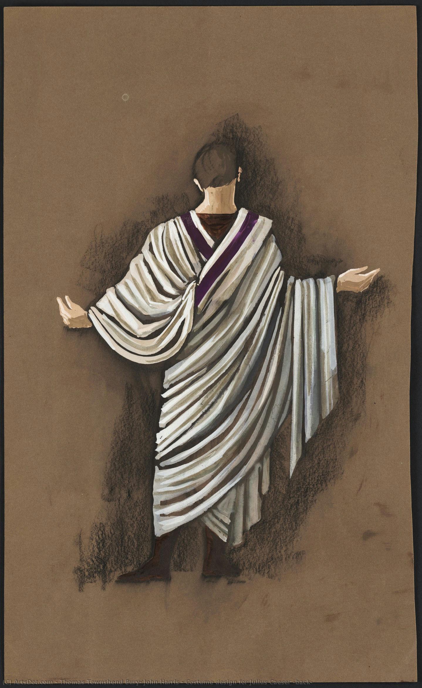 Costume Design For Julius Caeser (back) — Thomas Townshend Bury, John Harris