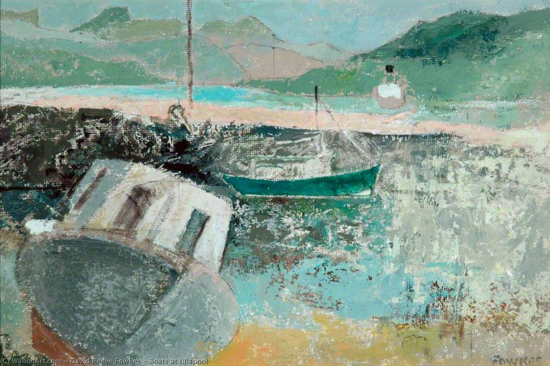 Boats At Ullapool — David Reeve Fowkes