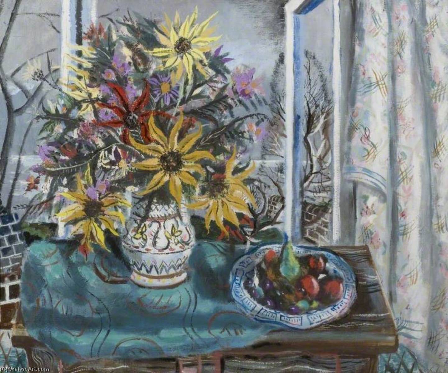 Sunflowers And Fruit — Rowland Suddaby