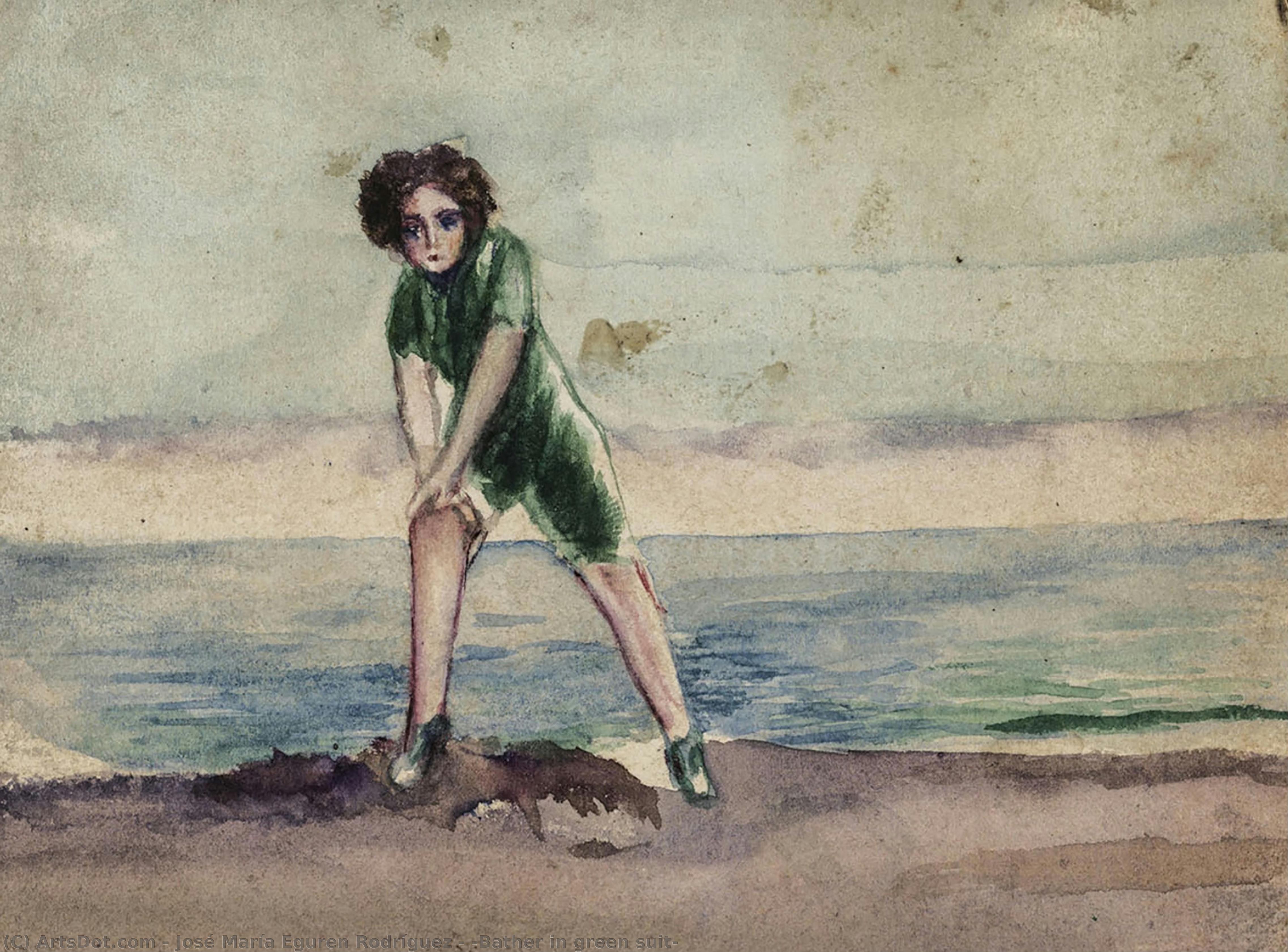[bather In Green Suit] — José María Eguren Rodríguez