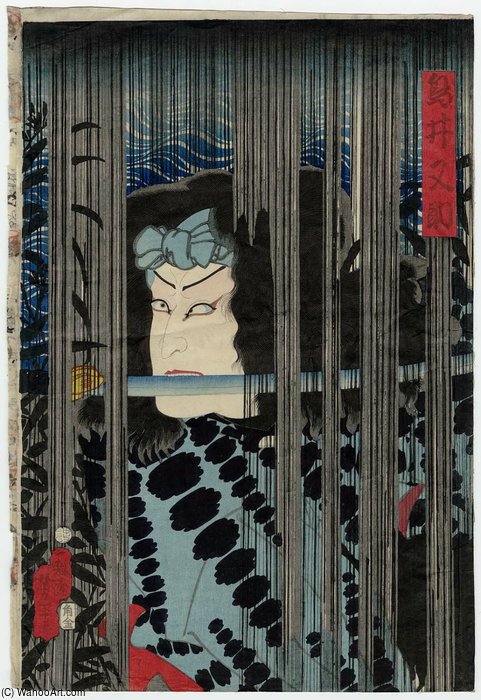 Actor Ichikawa Kodanji Iv As Torii Matasuke — Tsukioka Yoshitoshi