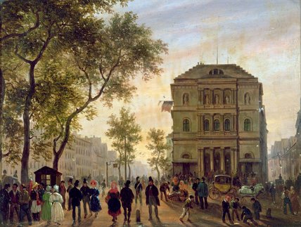 Boulevard Saint-martin And The Theatre De L'ambigu, — Guiseppe Canella