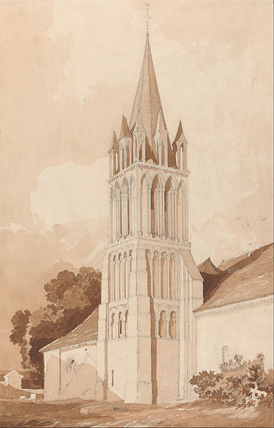South-east View Of The Church Of Ifs, Near Caen, Normandy — John Sell Cotman