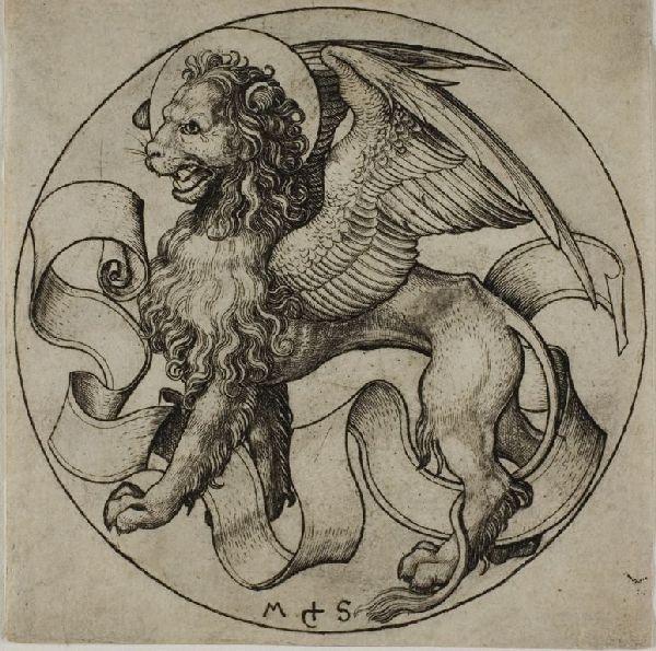 The Lion Of Saint Mark — Martin Schongauer