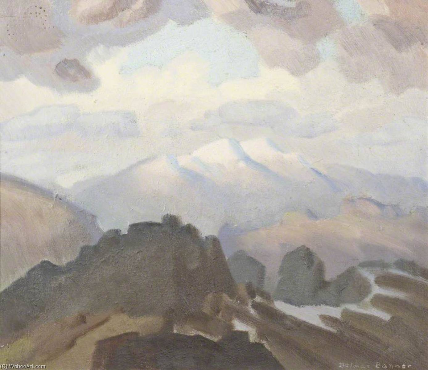 Blencathra From Scafell — Delmar Harmood Banner