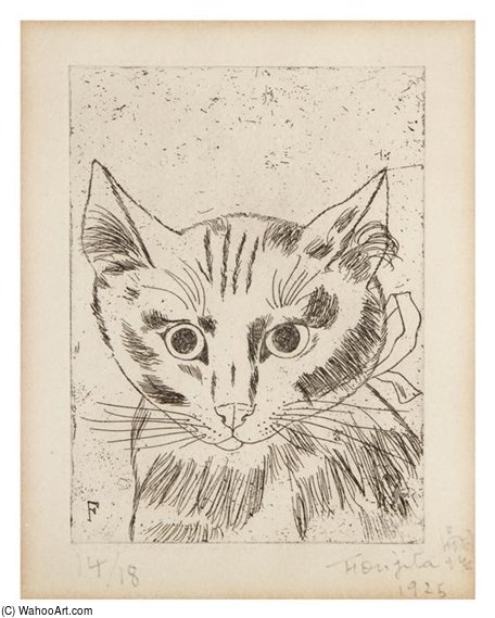 Portrait Of A Cat — Léonard Tsuguharu Foujita