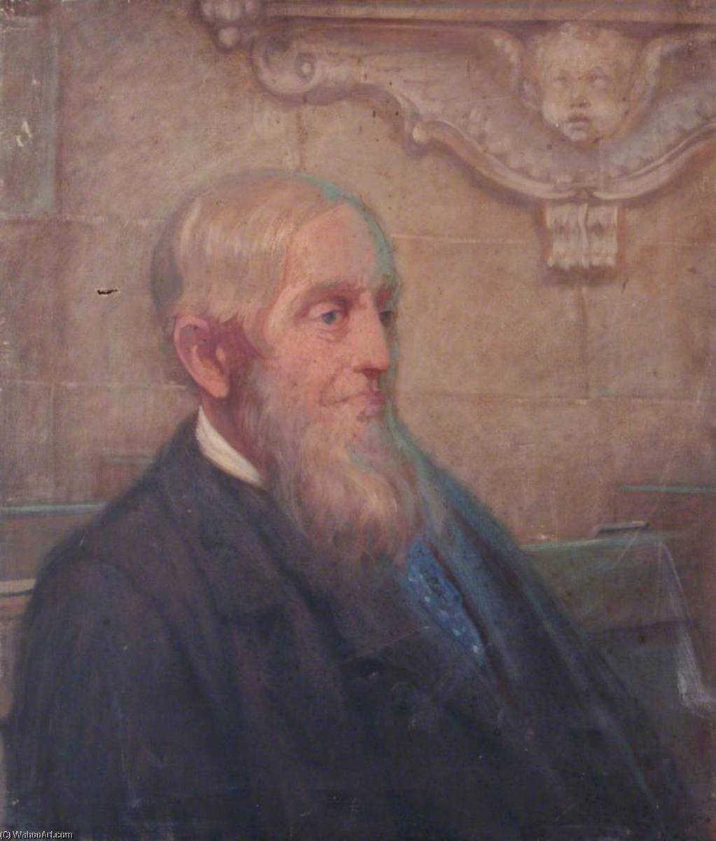 Portrait Of An Elderly Man In Farnham Parish Church — William Herbert Allen