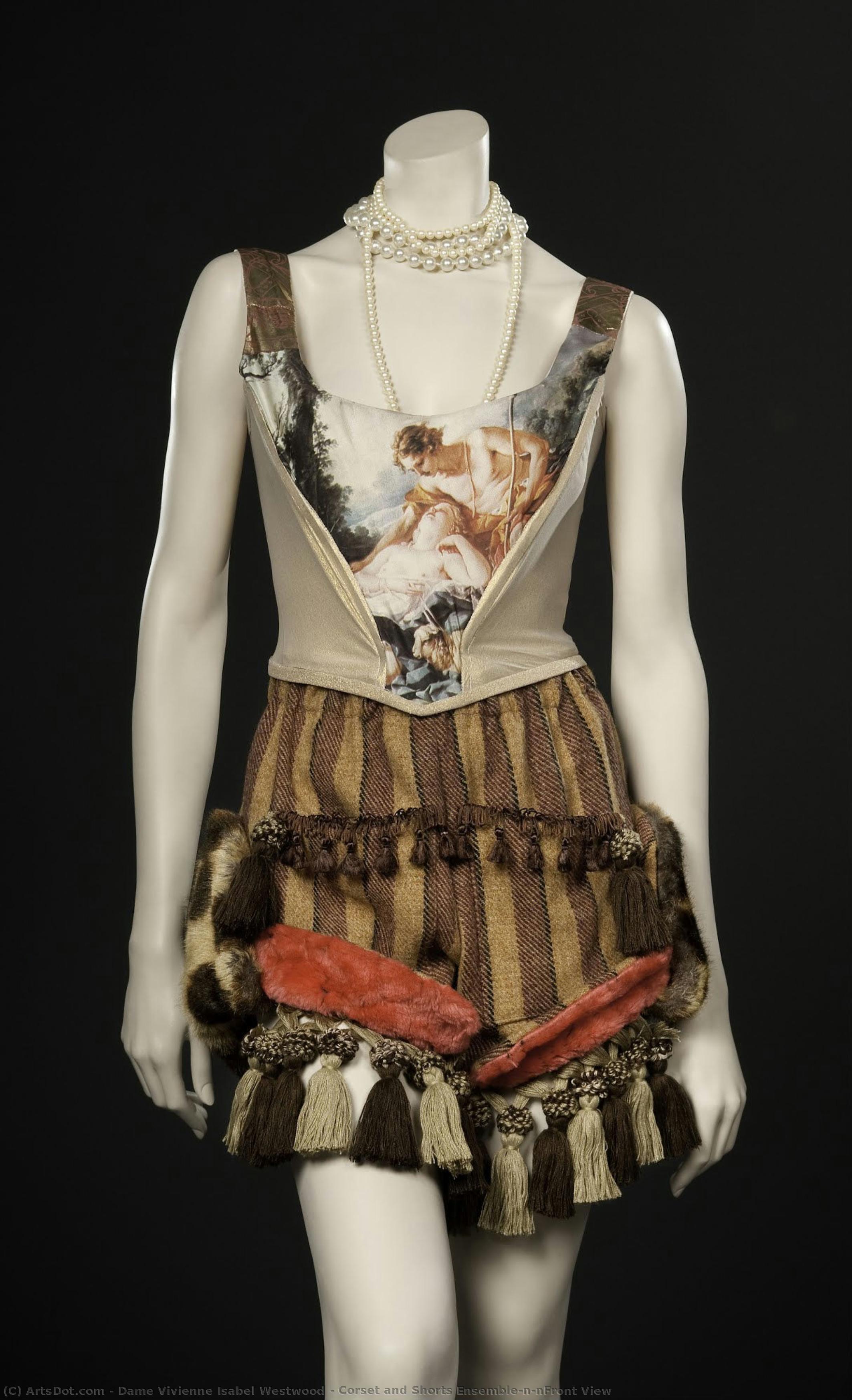 Corset And Shorts Ensemble\n\nfront View — Dame Vivienne Isabel Westwood