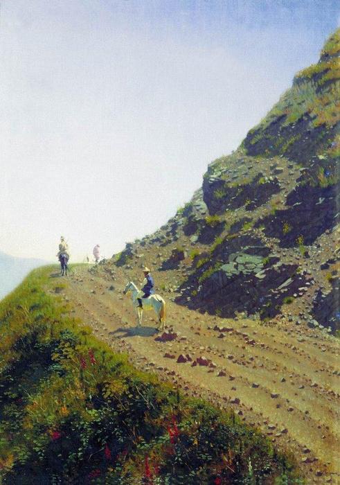 Nomadic Road In The Mountains Of Ala Tau — Vasily Vasilevich Vereshchagin