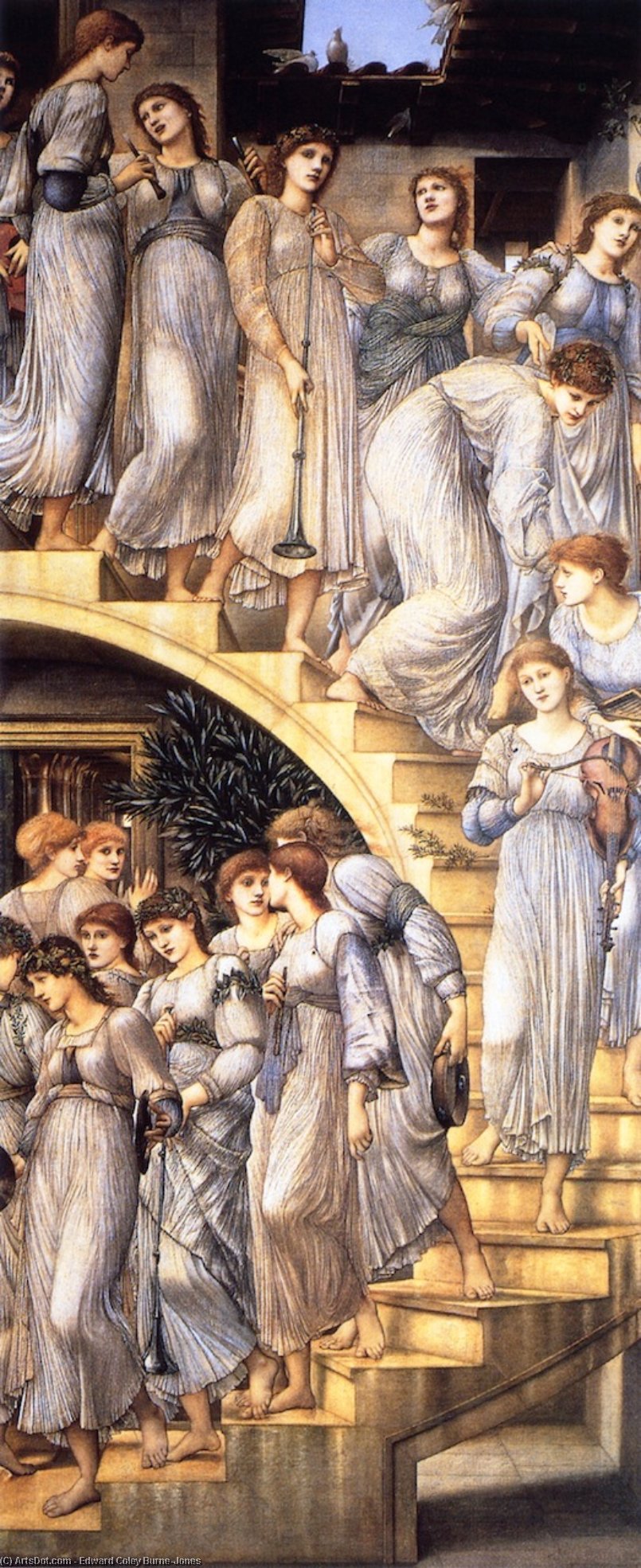 The Golden Stairs (also Known As 'the King's Wedding' Or 'music On The Stairs') — Edward Coley Burne-jones