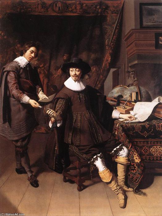 Constantijn Huygens And His Clerk — Thomas De Keyser