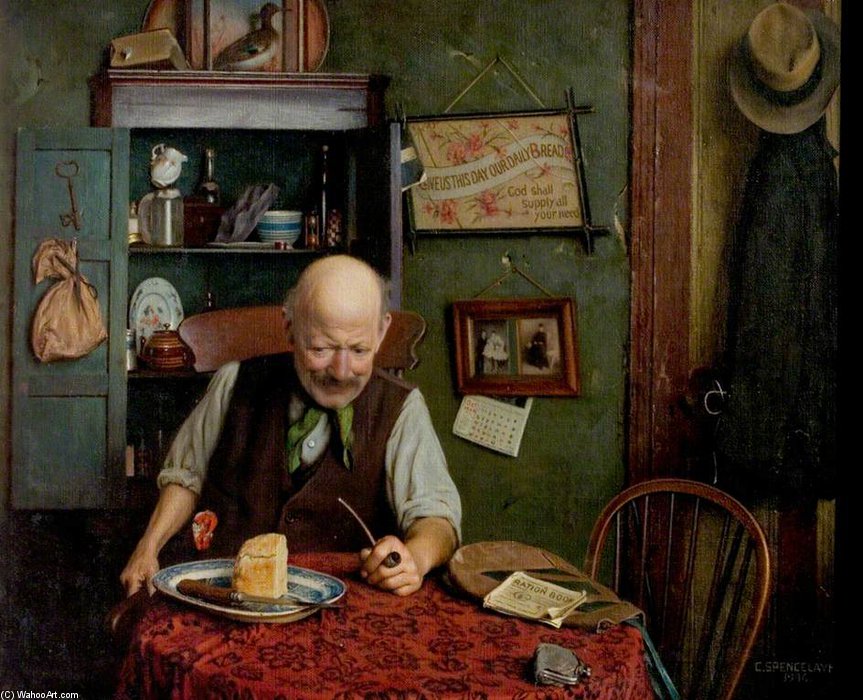 His Daily Ration — Charles Spencelayh