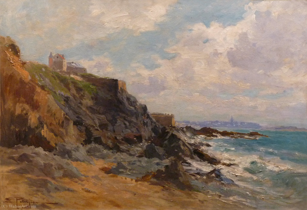 Rochebonne Les Roches Near Saint-malo. Charles De Bruyères Museum Of Remiremont. — Edmond Marie Petitjean