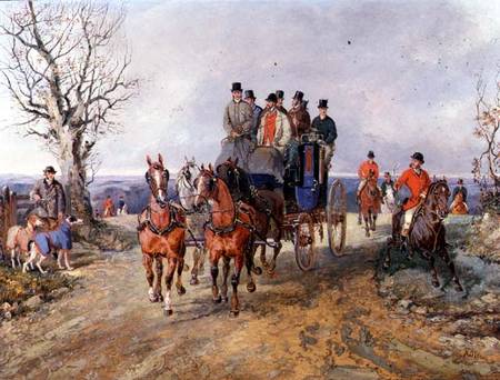 A Coach And Four On The Open Road — Samuel Henry Gordon Alken
