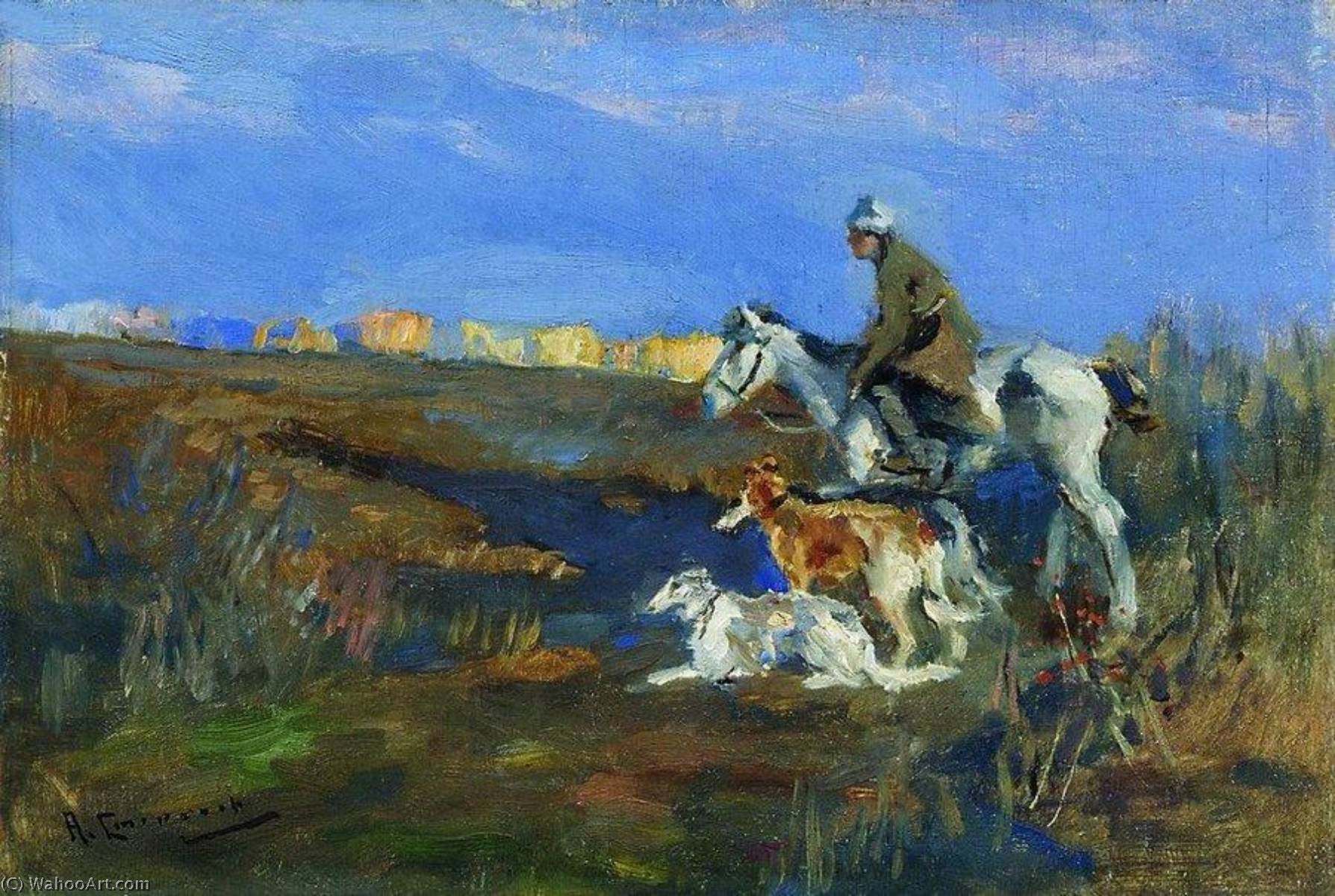 Hunter With Dogs — Alexei Stepanov